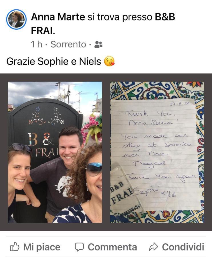 B&B Frai Сорренто Экстерьер фото